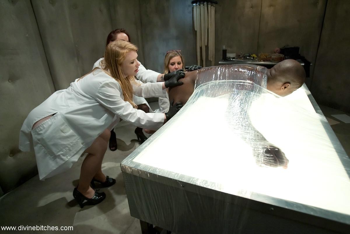 3 sadistic lesbian scientists are delighted when a new specimen is admitted to t #67065742