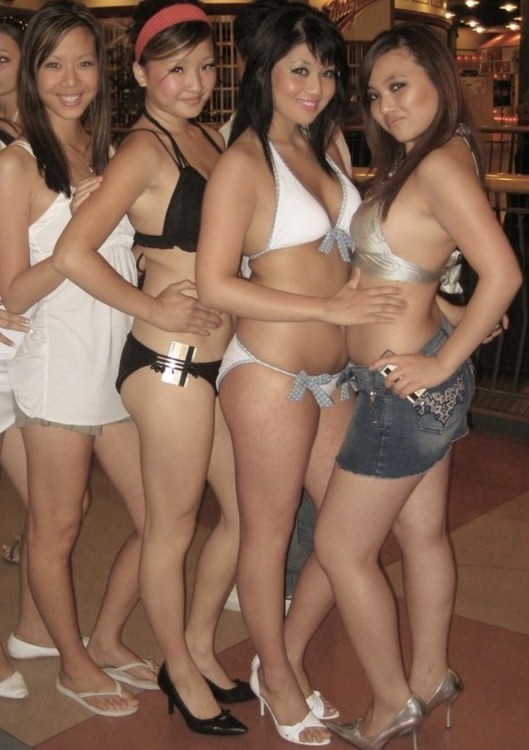 Mega oozing hot and delicious Asian girls posing naked #69891420