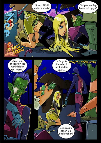 Sexy Teen Titans in groupsex story #69718337