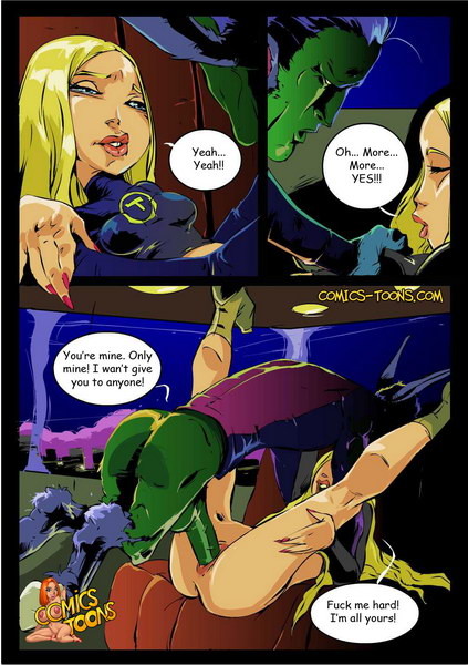 Sexy Teen Titans in groupsex story #69718398