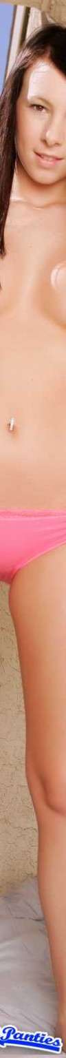 Kayden slip di cotone rosa in topless fuori
 #72635552