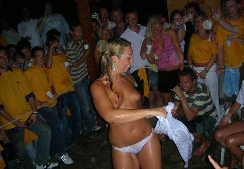 Crazy Party Girls Drunk And Flashing In Public #76396945