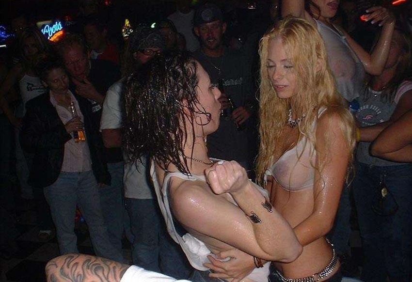 Crazy Party Girls Drunk And Flashing In Public #76396950