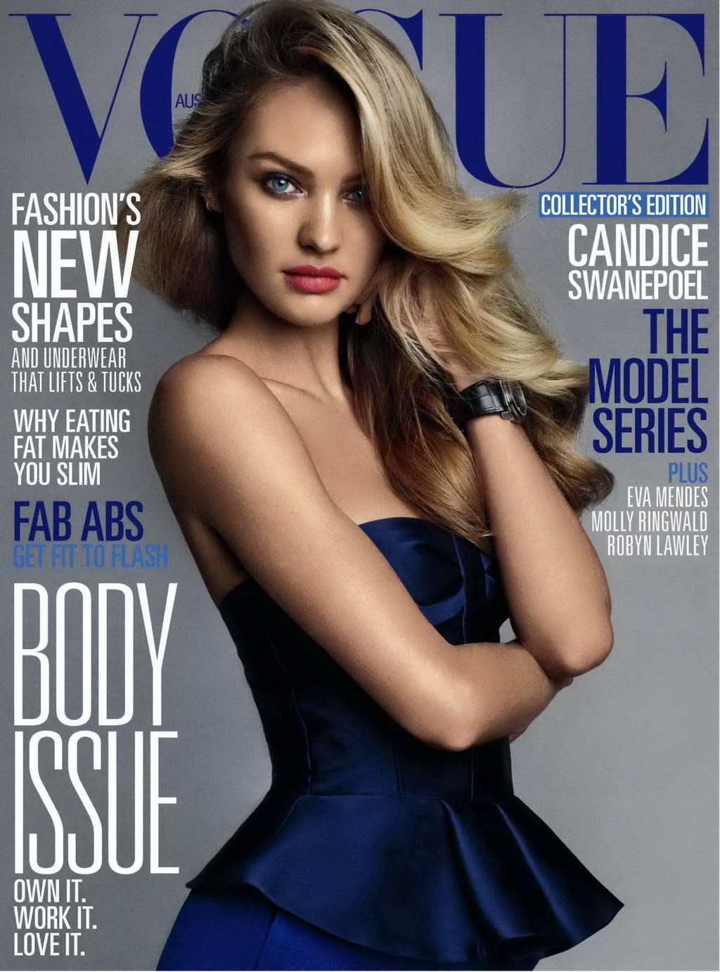 Candice Swanepoel showing off her legs  bare ass in June 2013 issue of Vogue Aus #75231976