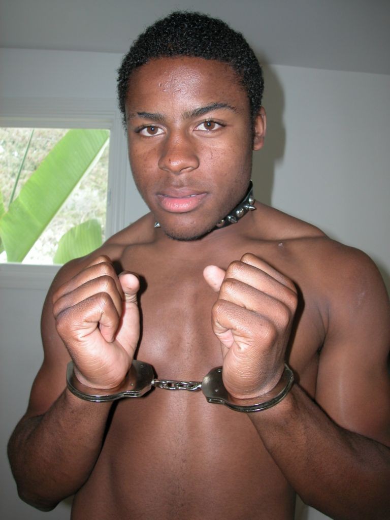 Naked horny gay teen loves teasing with hand cuffs #76994324