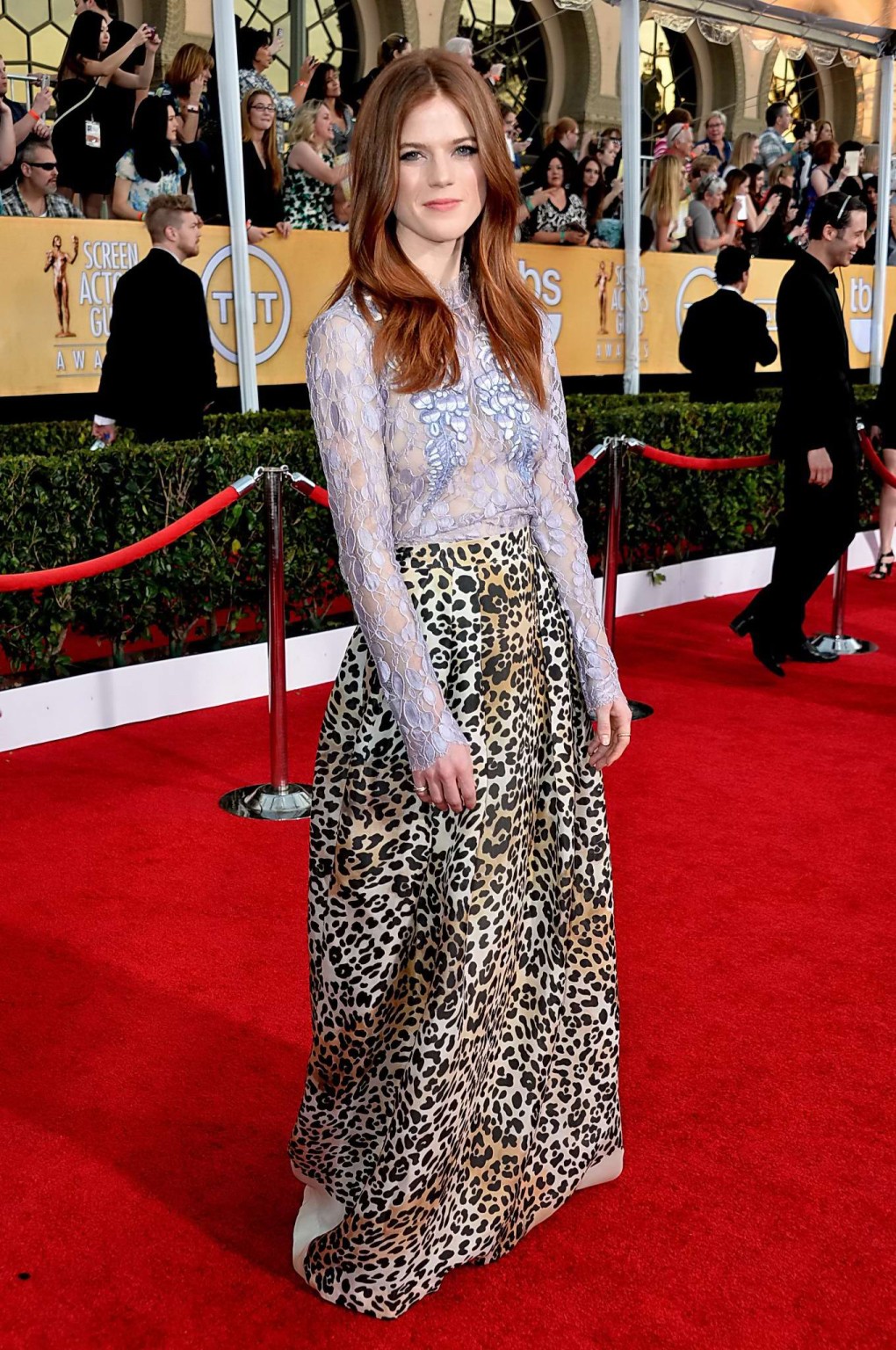 Rose Leslie braless wearing see-through outfit at 20th Annual SAG Awards in Los  #75206955