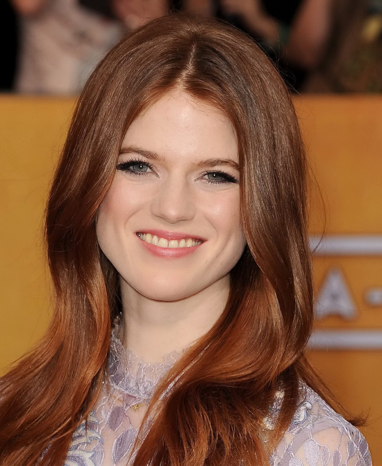 Rose Leslie braless wearing see-through outfit at 20th Annual SAG Awards in Los  #75206985