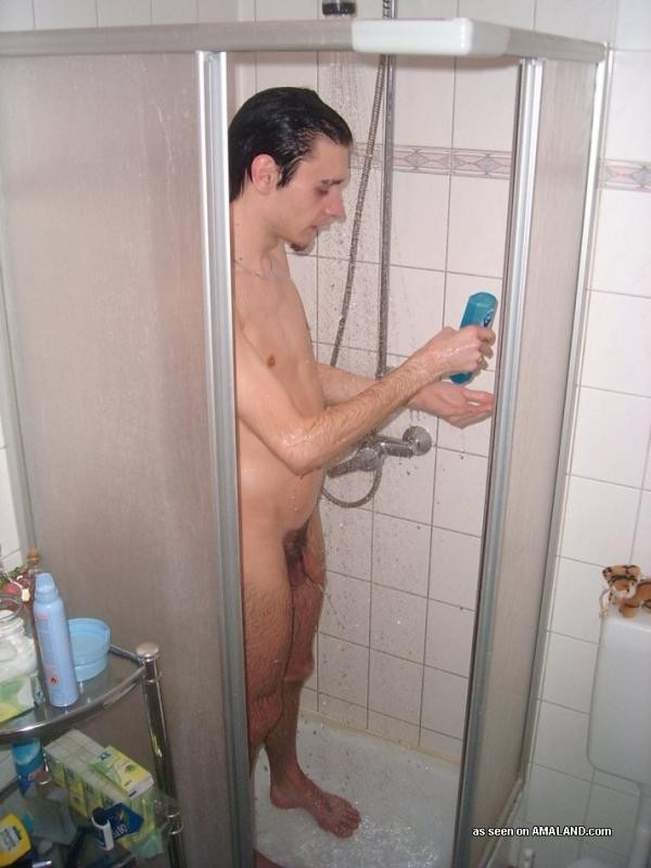 Pics of a skinny gay guy shaving in the shower #76916467