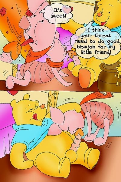 Whore moaning loudly and grab terrified Winnie Pooh #69620617