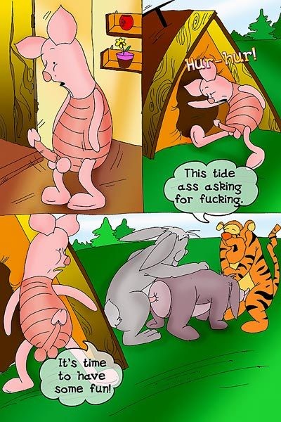 Hure stöhnt laut und packt erschrocken Winnie Pooh
 #69620696