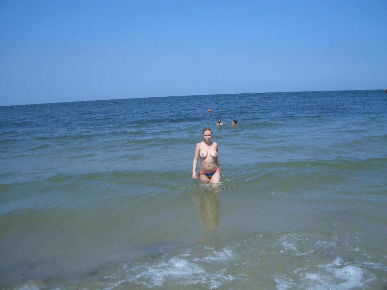 Look at this slim Russian nudist getting a tan #72248449