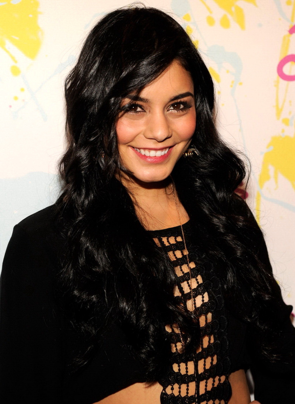 Vanessa Hudgens Looks Very Sexy Wearing A Skimpy Black Dress At 'The Carrie Diar