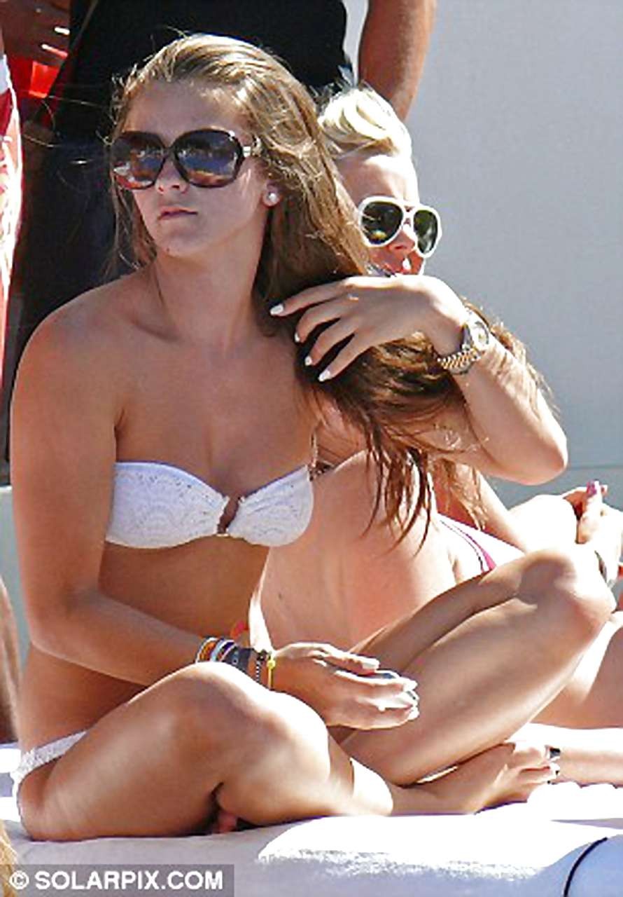 Brooke Vincent looking very hot and sexy in bikini on pool #75229056