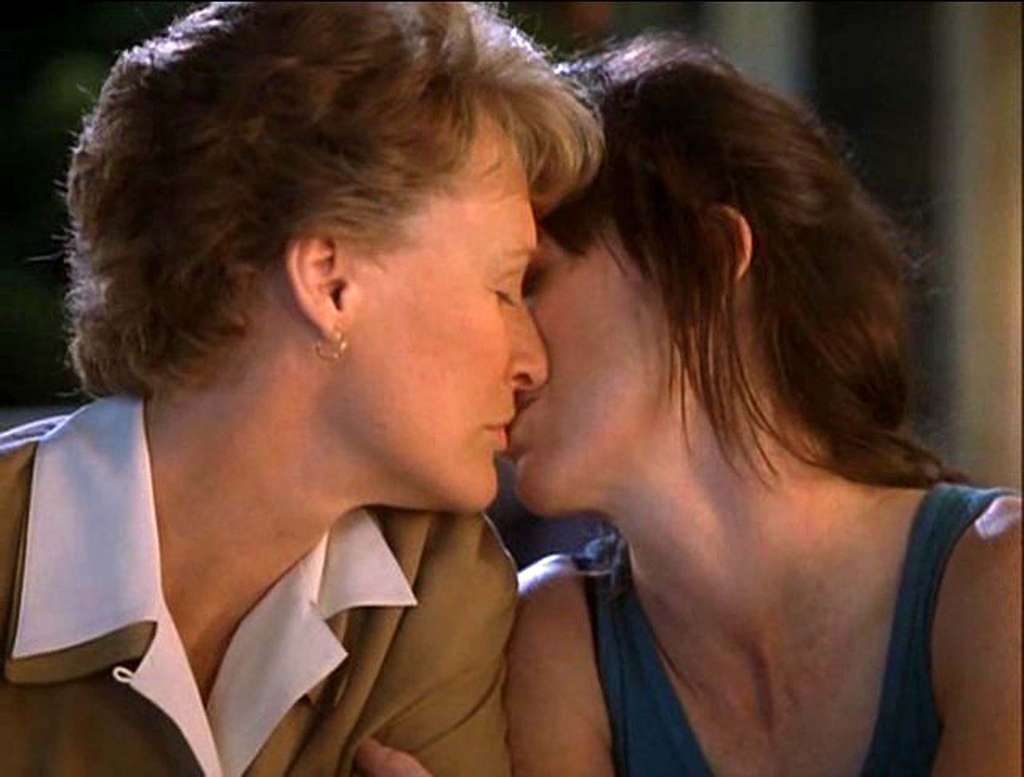 Glenn Close exposing her nice big tits and kissing girl in movie #75335541