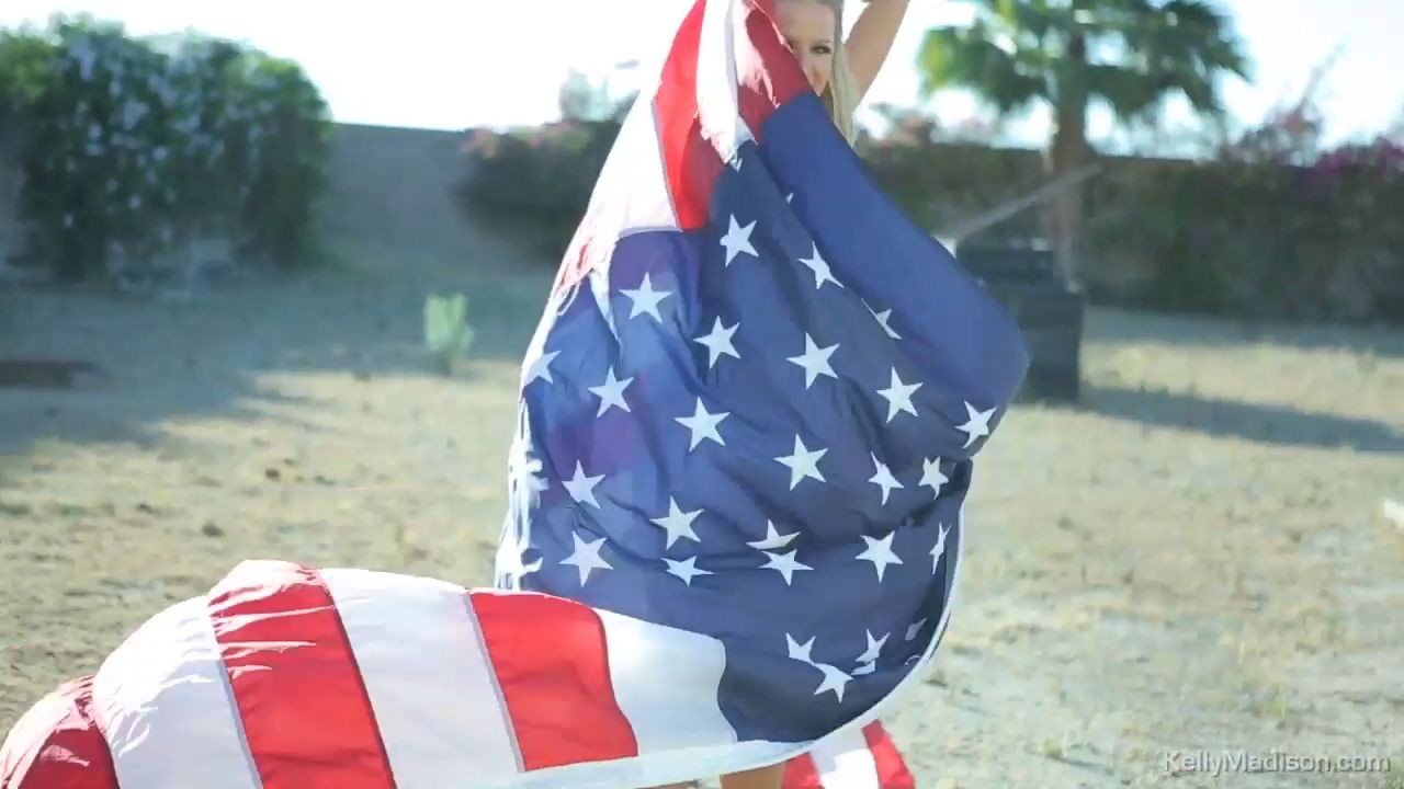 Nympho milf Kelly Madison loves the flag #78429690