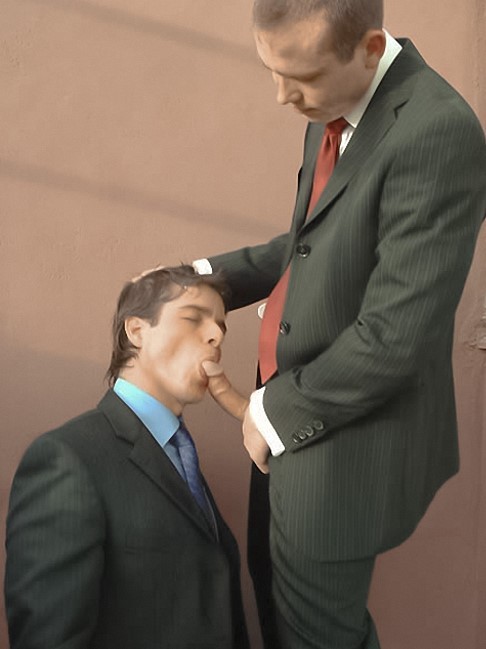 Two office fellows enjoy deep sucking and pissing onto a face #76944213