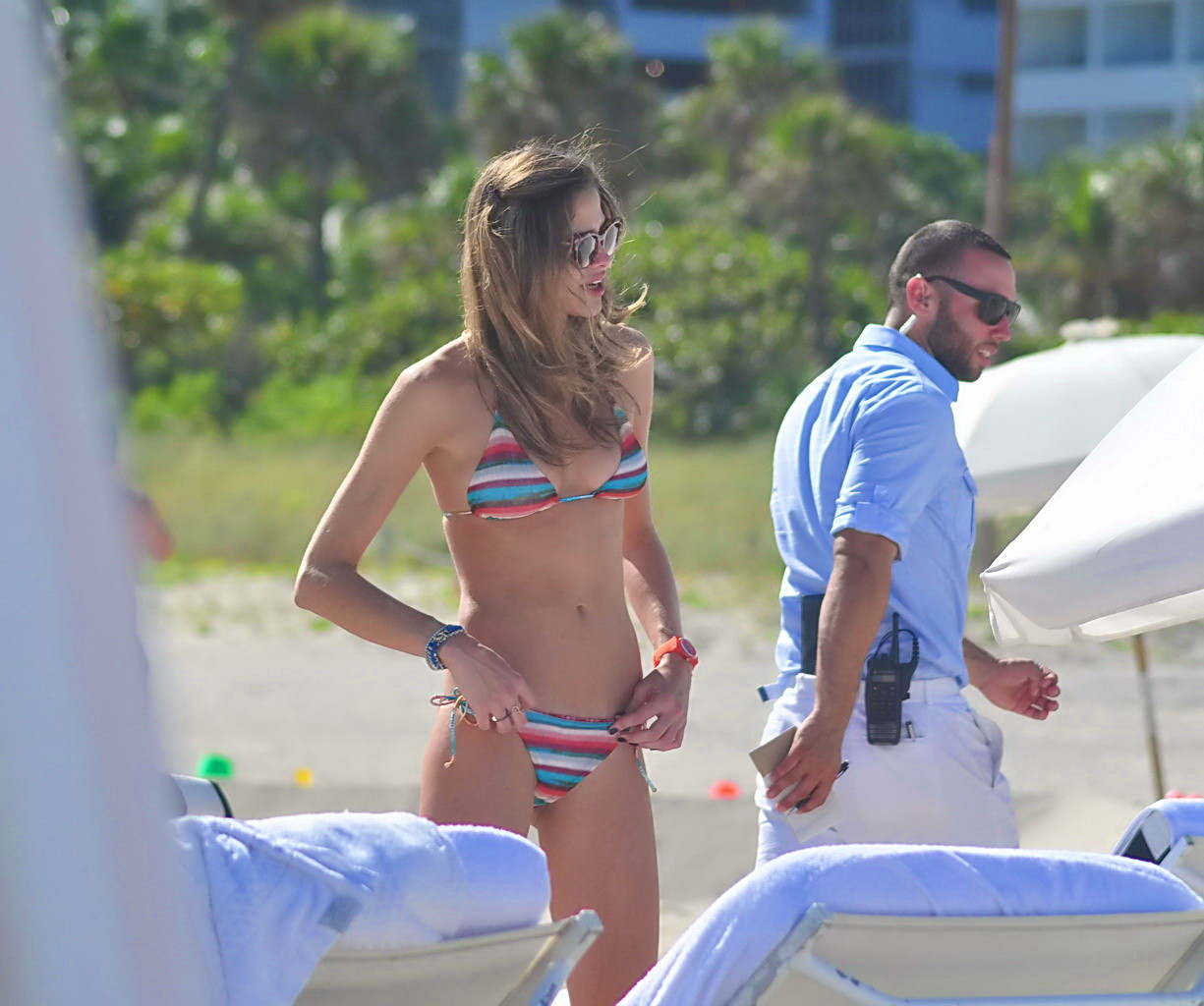 Ana Beatriz Barros shows off her hot body wearing multicolored bikini in Miami B #75246134