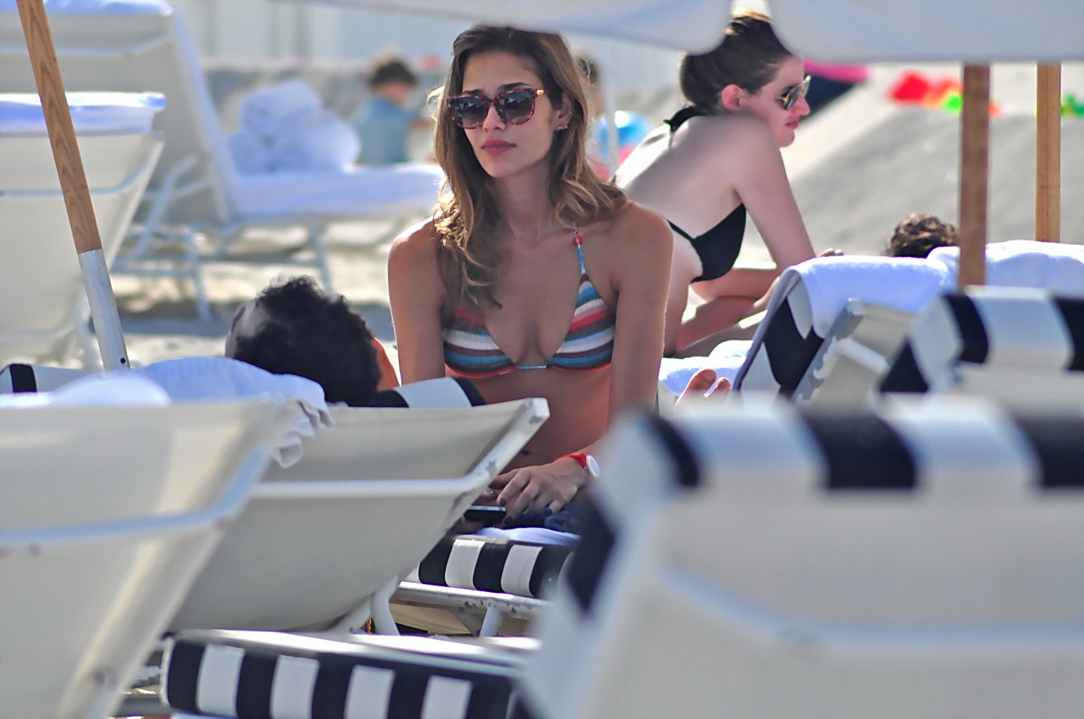 Ana Beatriz Barros shows off her hot body wearing multicolored bikini in Miami B #75246158