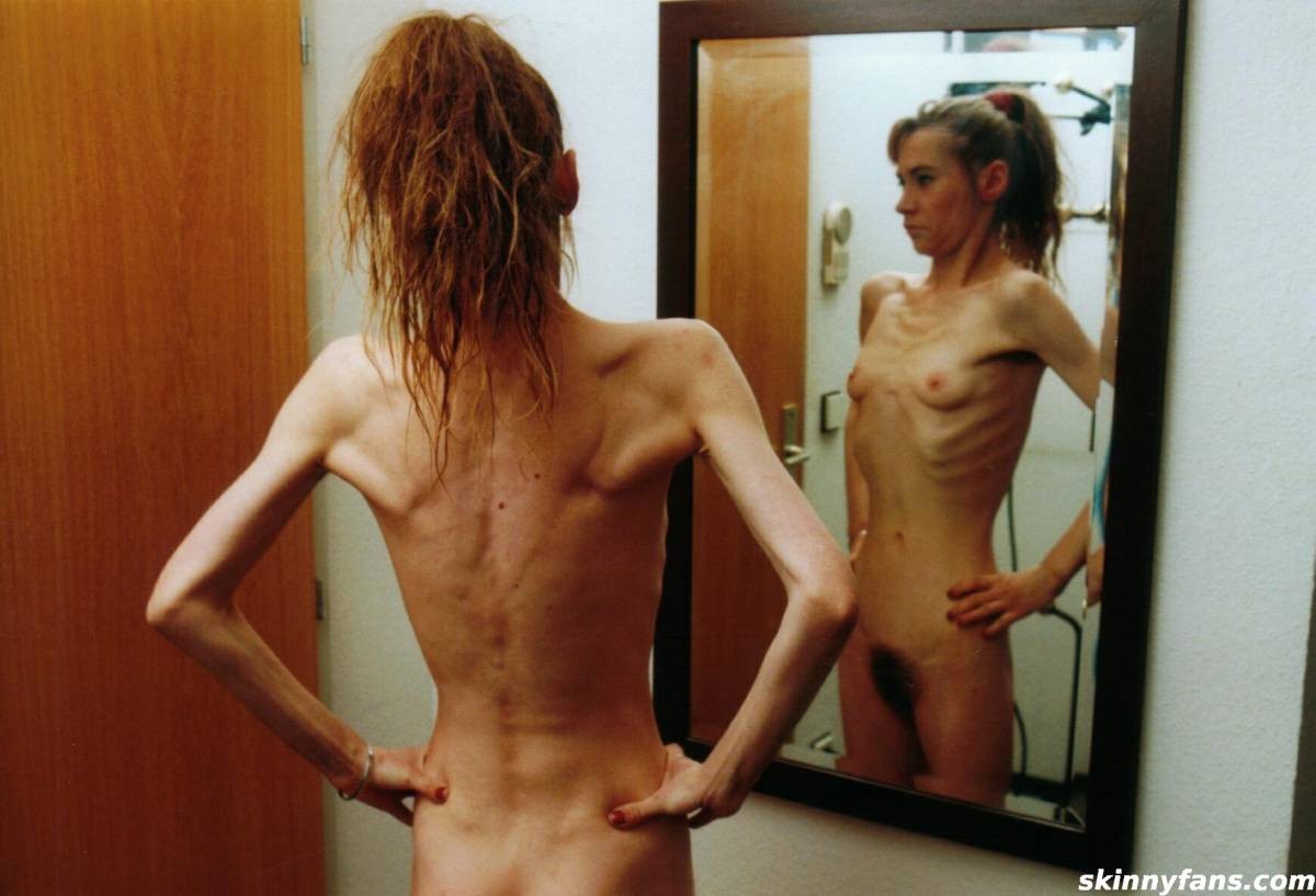 A skinny girl posing naked for food #67274286