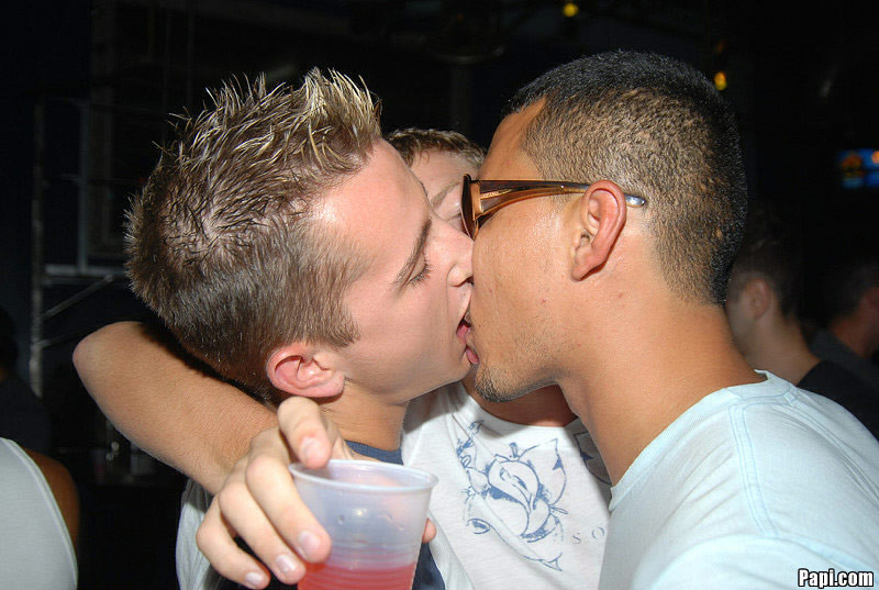 Horny gay papis at a club turn into a foursome cum watch these hot gay studs get #76904110
