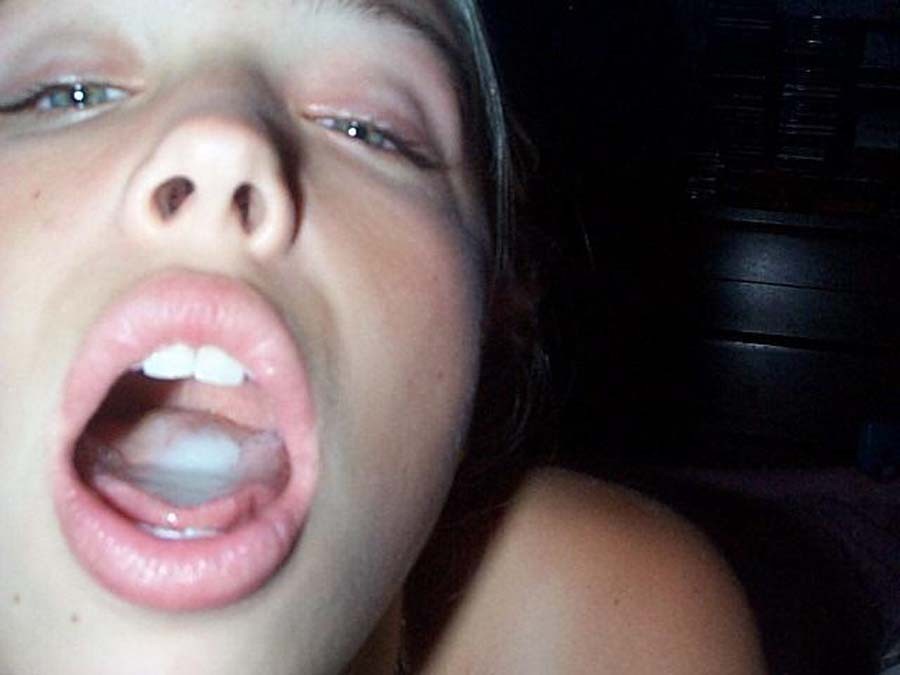 Real life amateur girlfriends taking jizz to the face #75829602