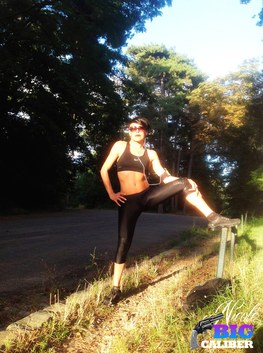 Fitness shemale jogging #78591854