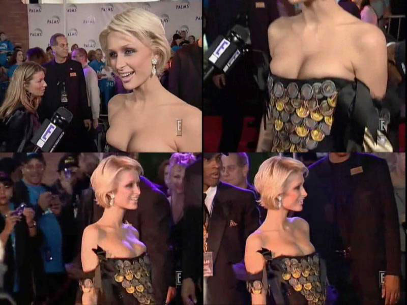 Paris Hilton exposed tits and nipple slip new private pictures #75440290