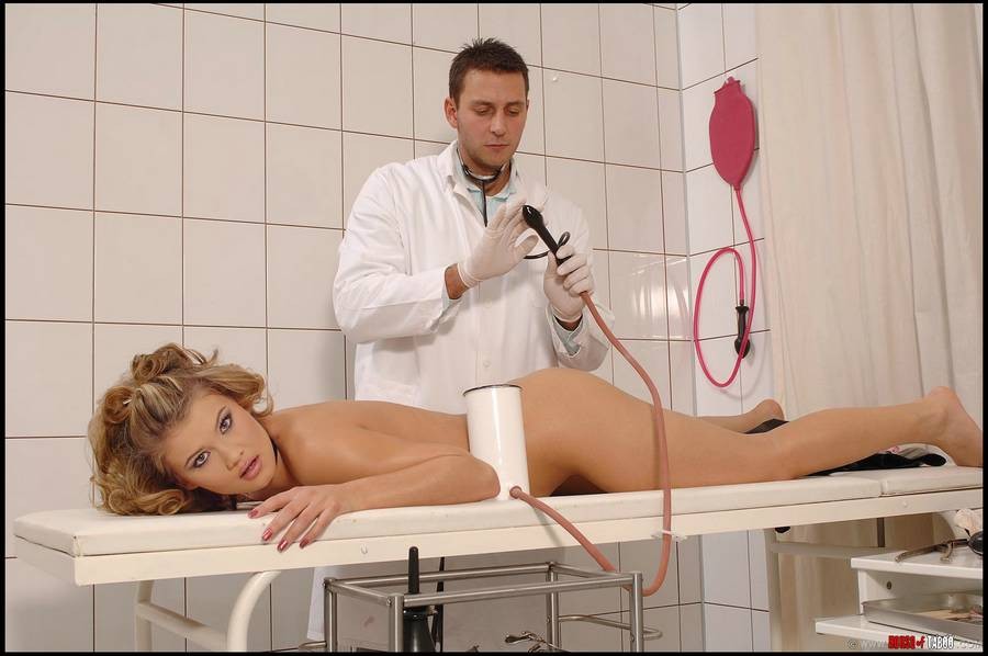 Cutie gets an enema then gets analy drilled by her doctor #69297147