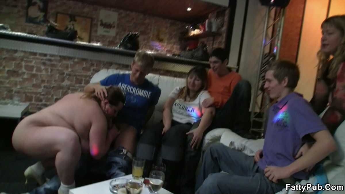 After the drunken fat chick gives him a blowjob he puts his cock in her slick pu #71813895