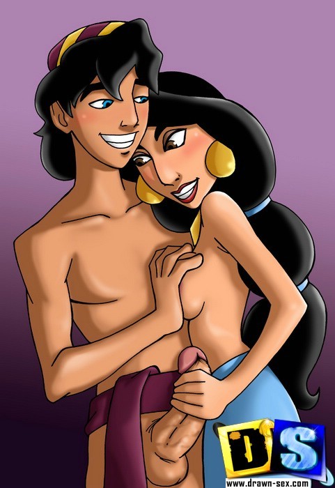 Jasmine erfreut alle Helden von Aladdin toon
 #69614479