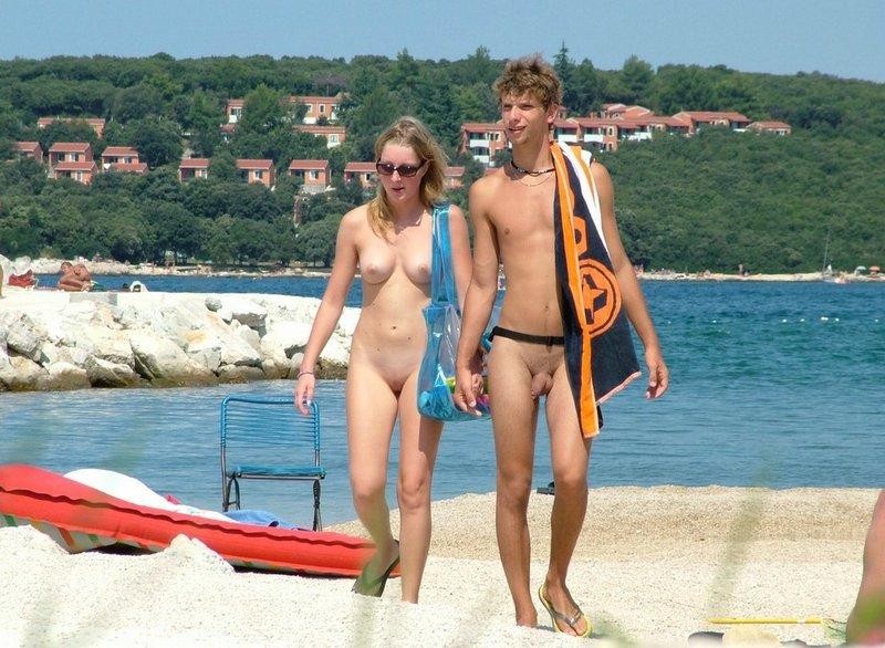 Public beach just got hotter with a busty nudist #72246740