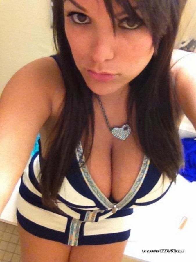 Babes displaying their knockers for their horny BFs #67607793