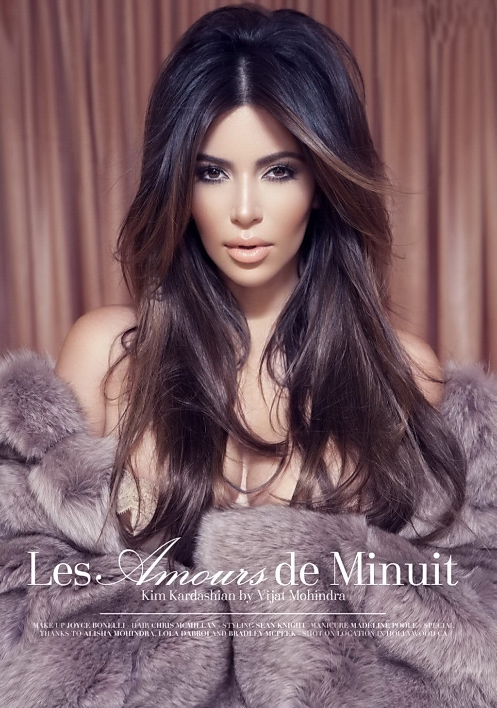 Kim Kardashian splendida in lingerie e calze al numero 2012 della rivista Factice
 #75246320