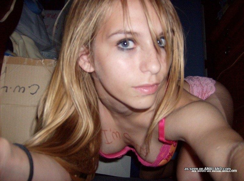Compilation of a blue-eyed babe camwhoring in her lingerie #75698908