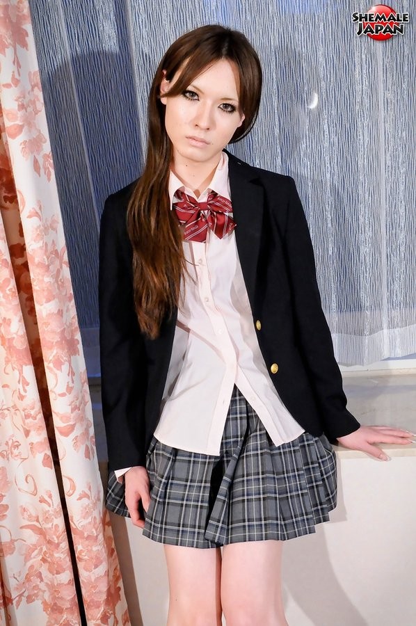Japanese Shemale In A Sexy Little Schoolgirl Skirt #79239785