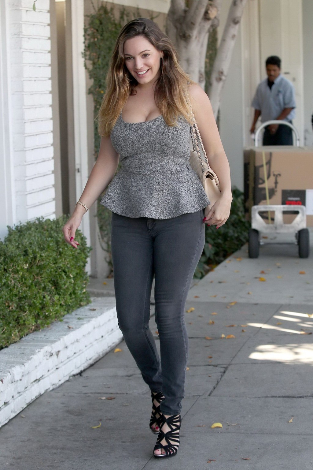 Kelly Brook showing off her booty and cleavage out in West Hollywood #75183525