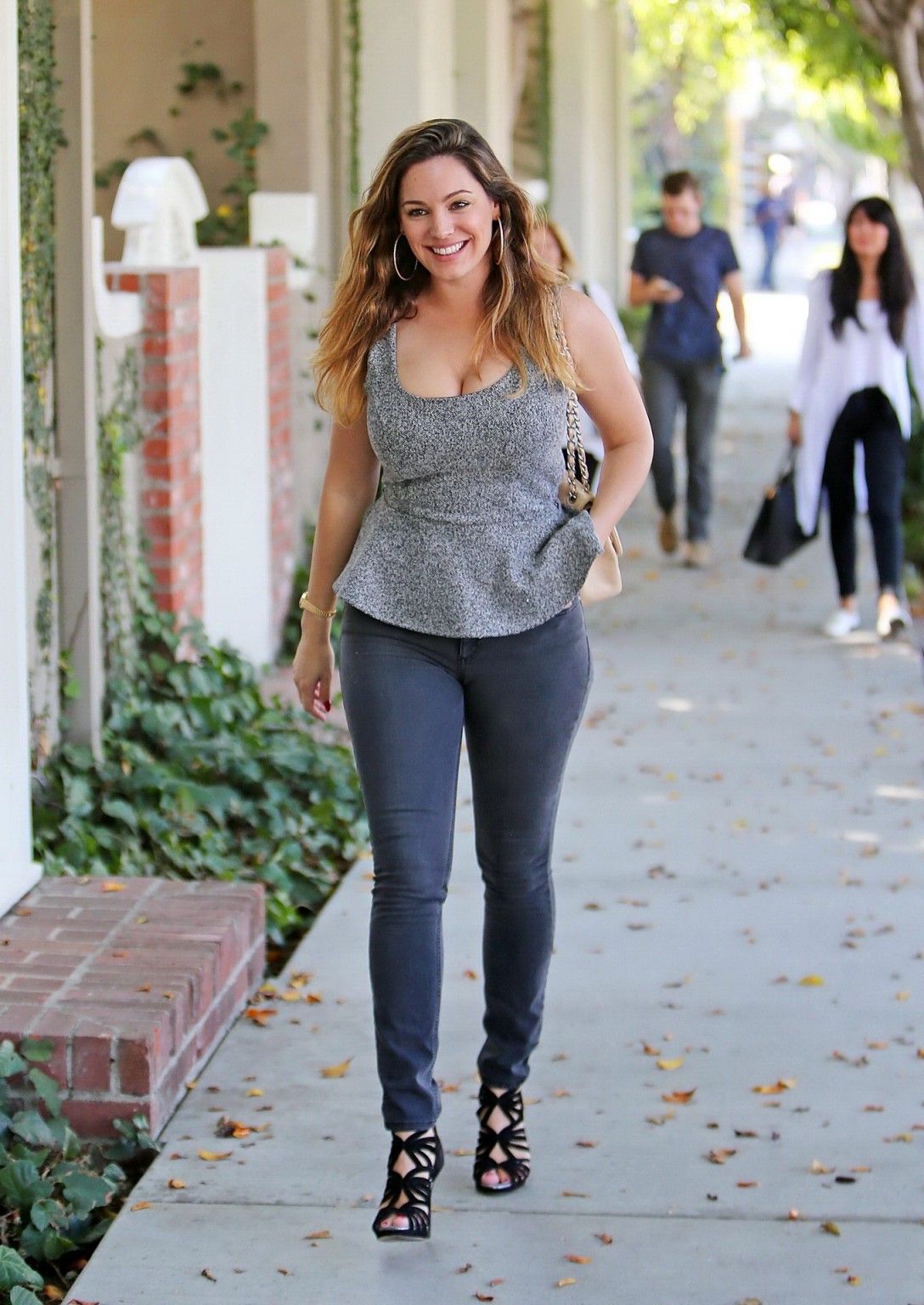 Kelly Brook showing off her booty and cleavage out in West Hollywood #75183567