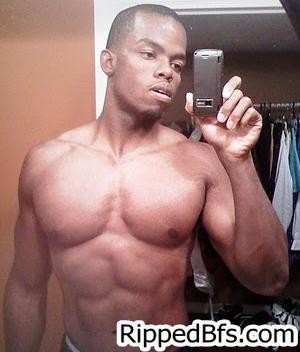 Hunk dude with big muscles is in the bathroom cleaning up #76939124