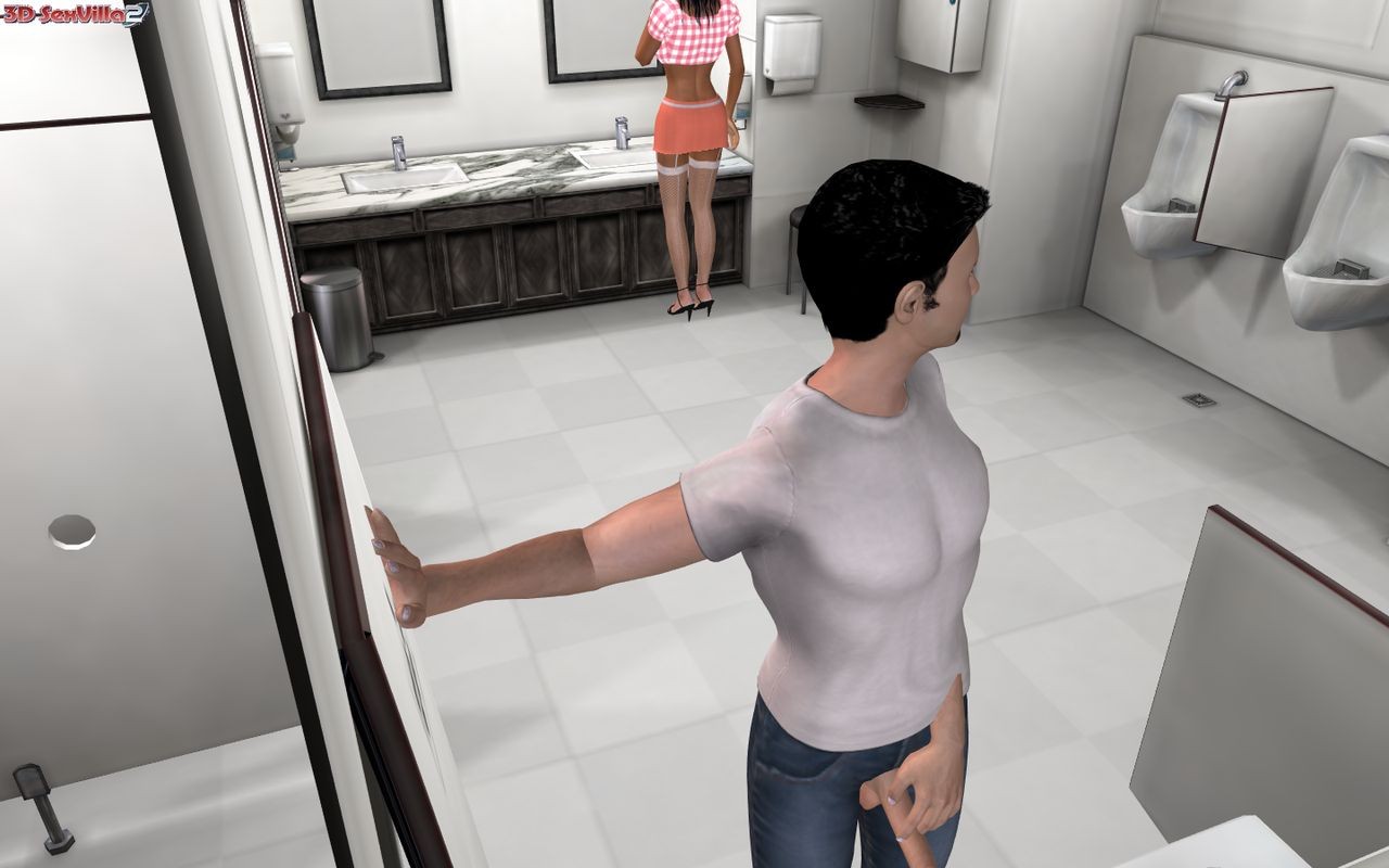 Sexe anonyme animé en 3d dans des toilettes publiques
 #67048605