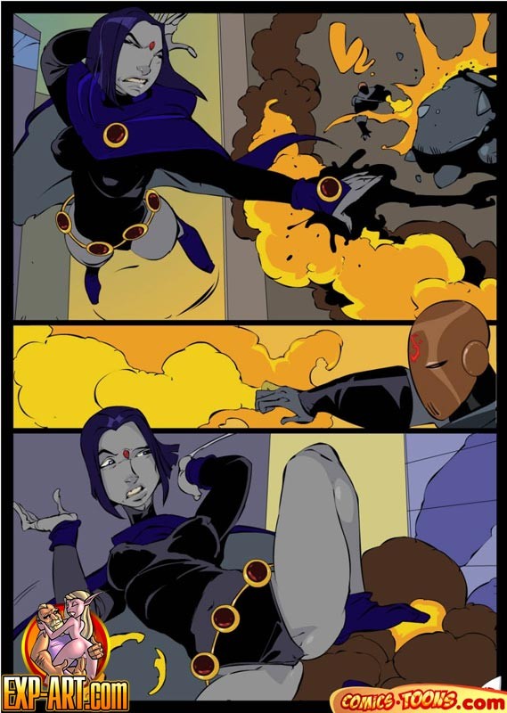Raven Vs Slade in a Teen Titan Battle! #69541132