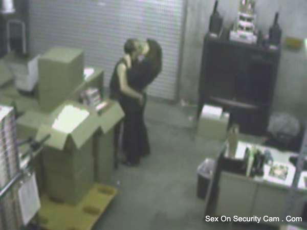 Blowjob in the storage room caught by security cam #76644959