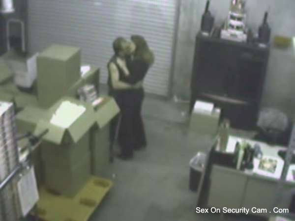 Blowjob in the storage room caught by security cam #76644965