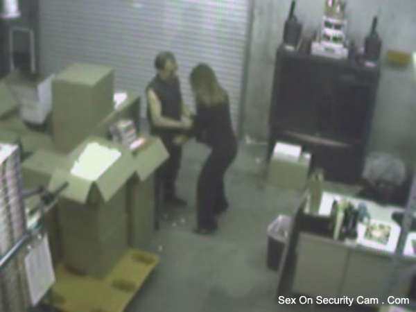 Blowjob in the storage room caught by security cam #76644981
