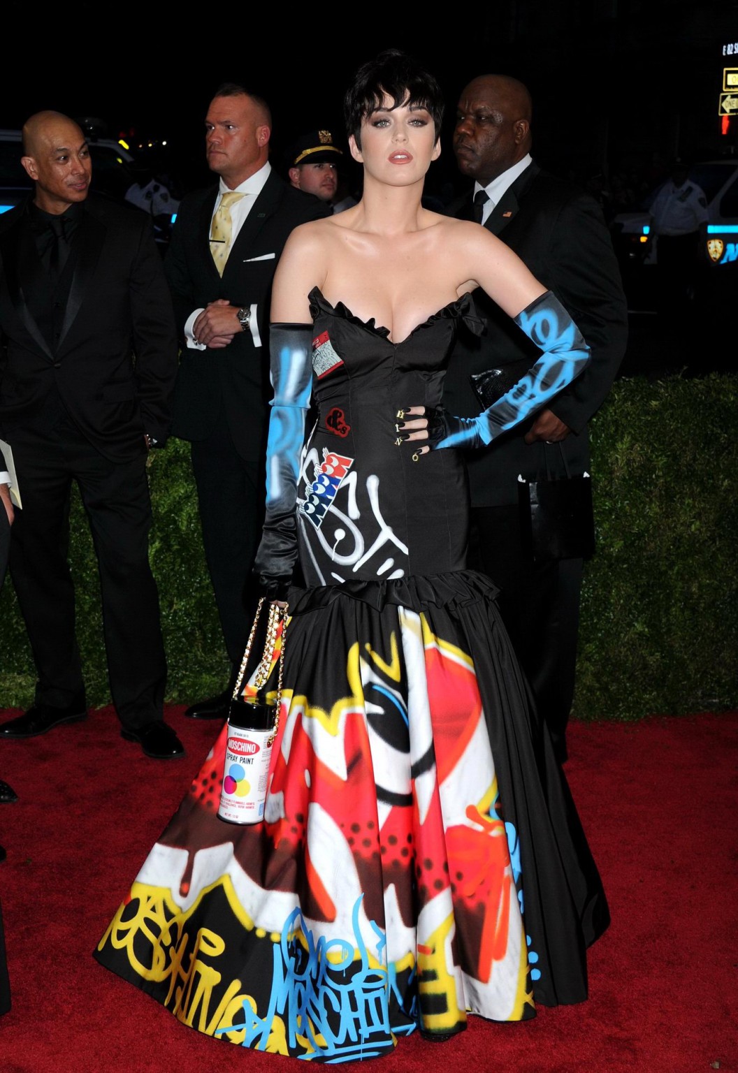 Katy Perry showing huge cleavage at the Costume Institute Benefit Gala at the Me