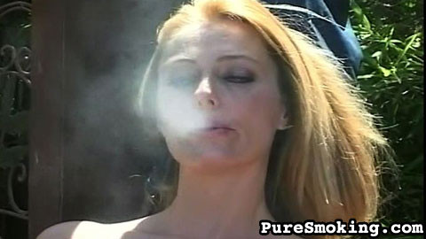 This chick loves having a nice long smoke while she flashes you the goods but do #68108720