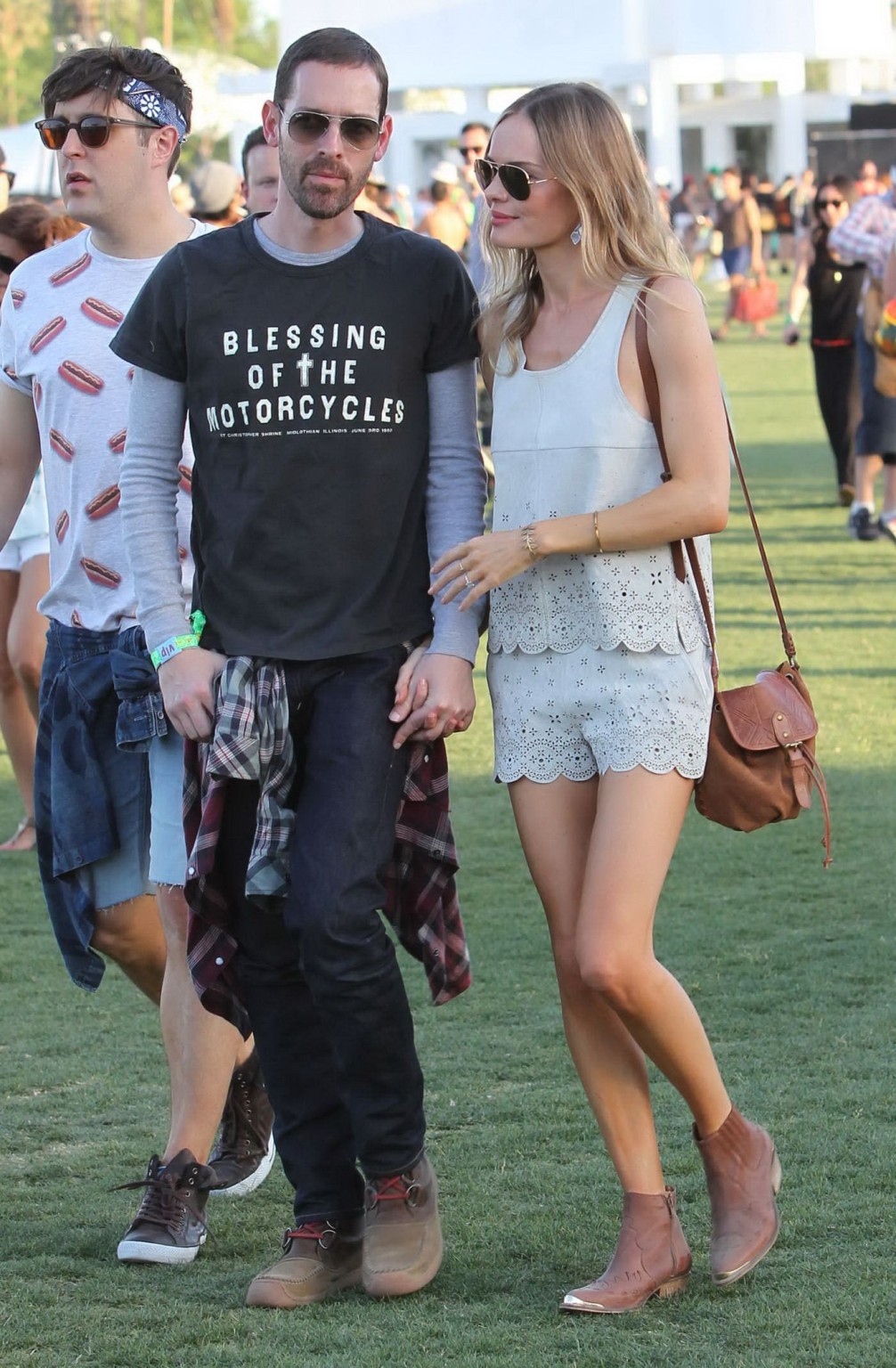 Kate Bosworth leggy wearing retro shorts and top at Coachella Music and Arts Fes #75235258