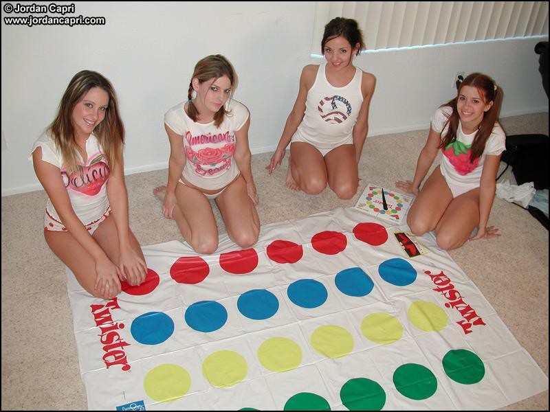 Jordan Capri and her girlfriends play naked twister! #74930876