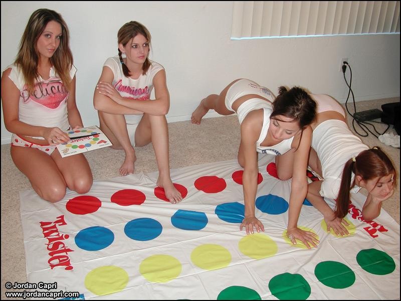 Jordan Capri and her girlfriends play naked twister! #74930926