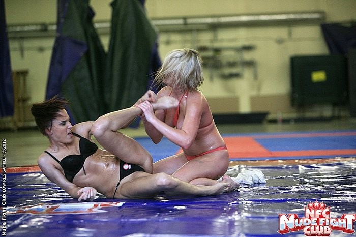 Lyen Parker in domination wrestling with lesbian blonde Lucy #78069345