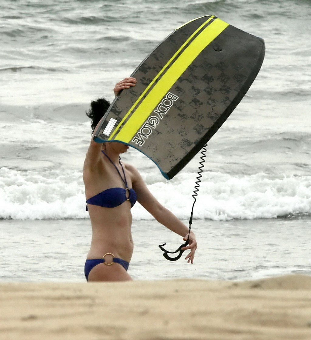 Krysten Ritter wearing a sexy blue bikini at a beach in Puerto Vallarta #75198378